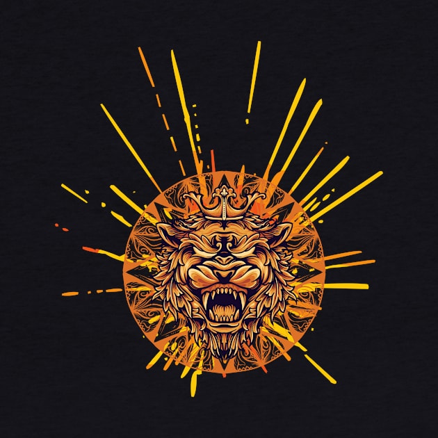 Sun King Lion by nathalieaynie